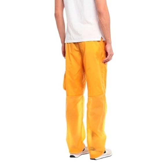 2 Moncler 1952 Men’s Windbreaker Pants Orange Size 46 Cargo Pull On Jogger Pants - Picture 2 of 13